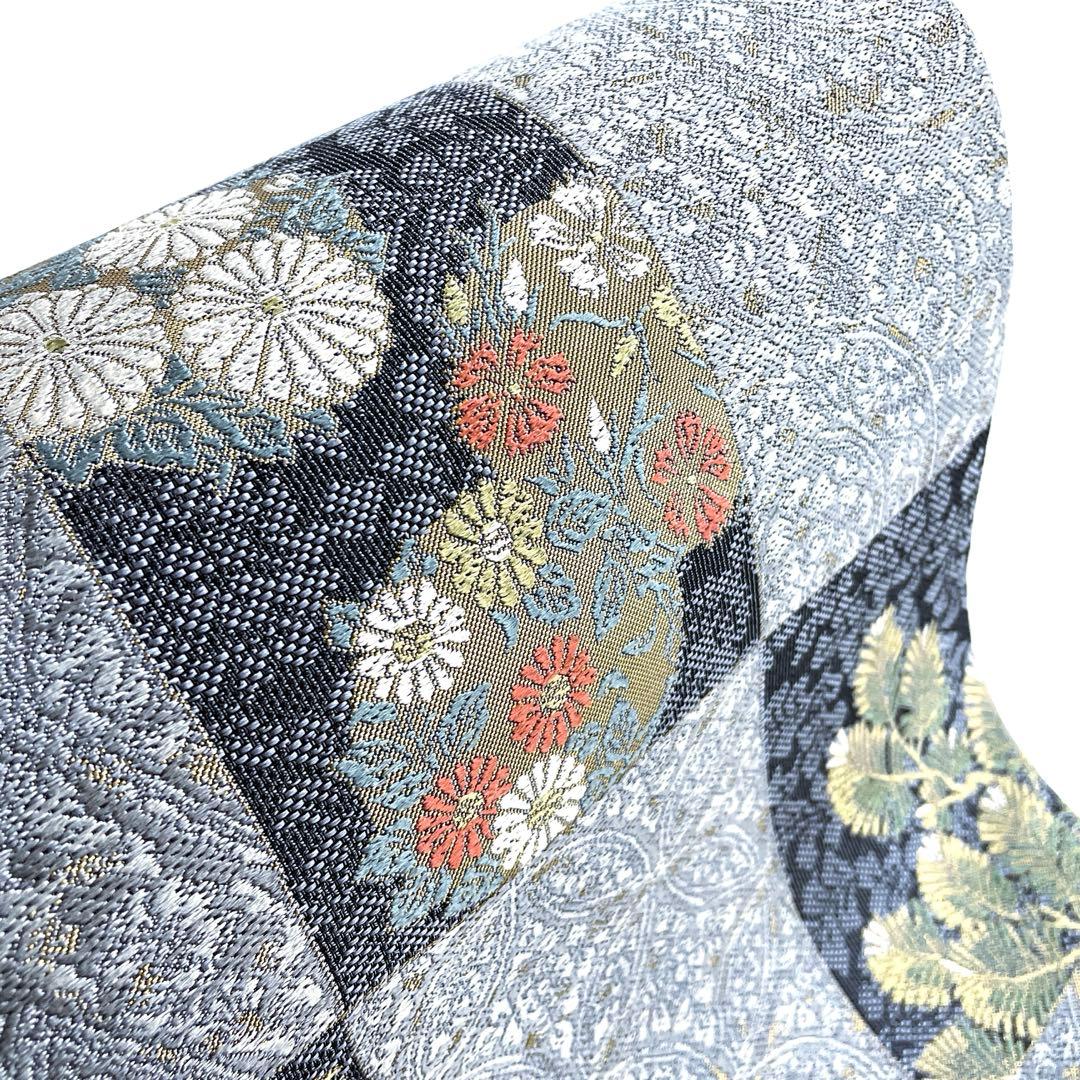 帯3771 ○高級 正絹 六通 袋帯