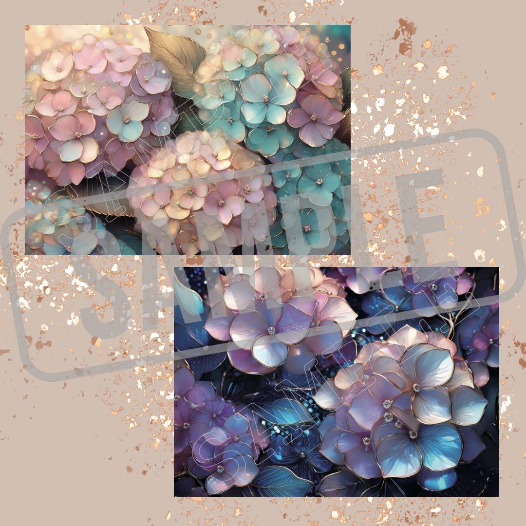 hydrangea A4デザインペーパー まとめ売り