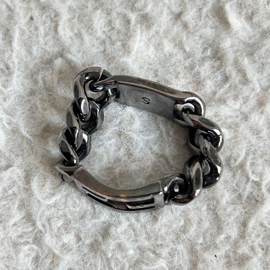 超激レア✨フェンディ チェーンリング 喜平 FFロゴ ズッカ メッキ イタリア製