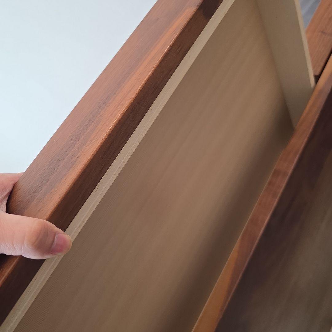 無印良品　木製テーブル (引出付) /ウォールナット材