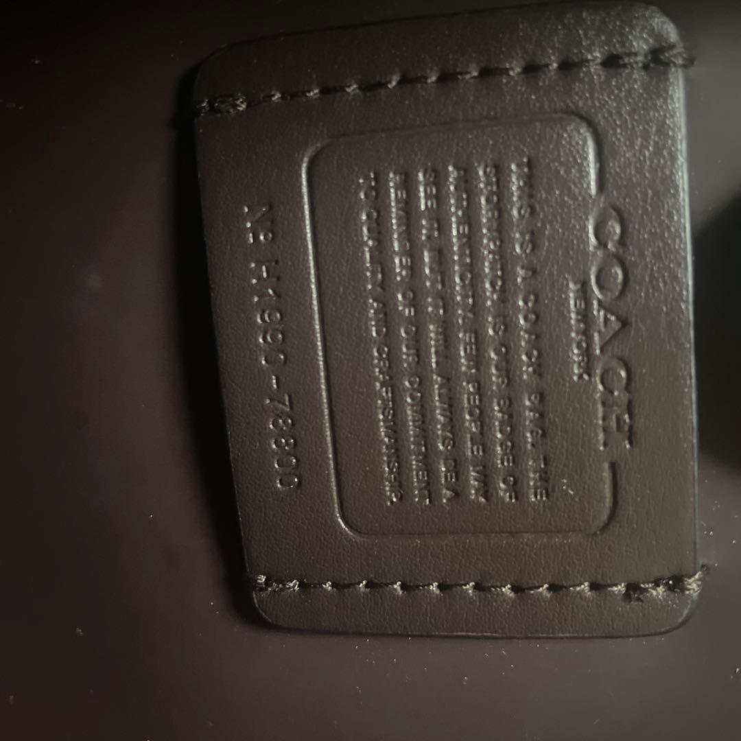 COACH 黒 レザートートバッグ