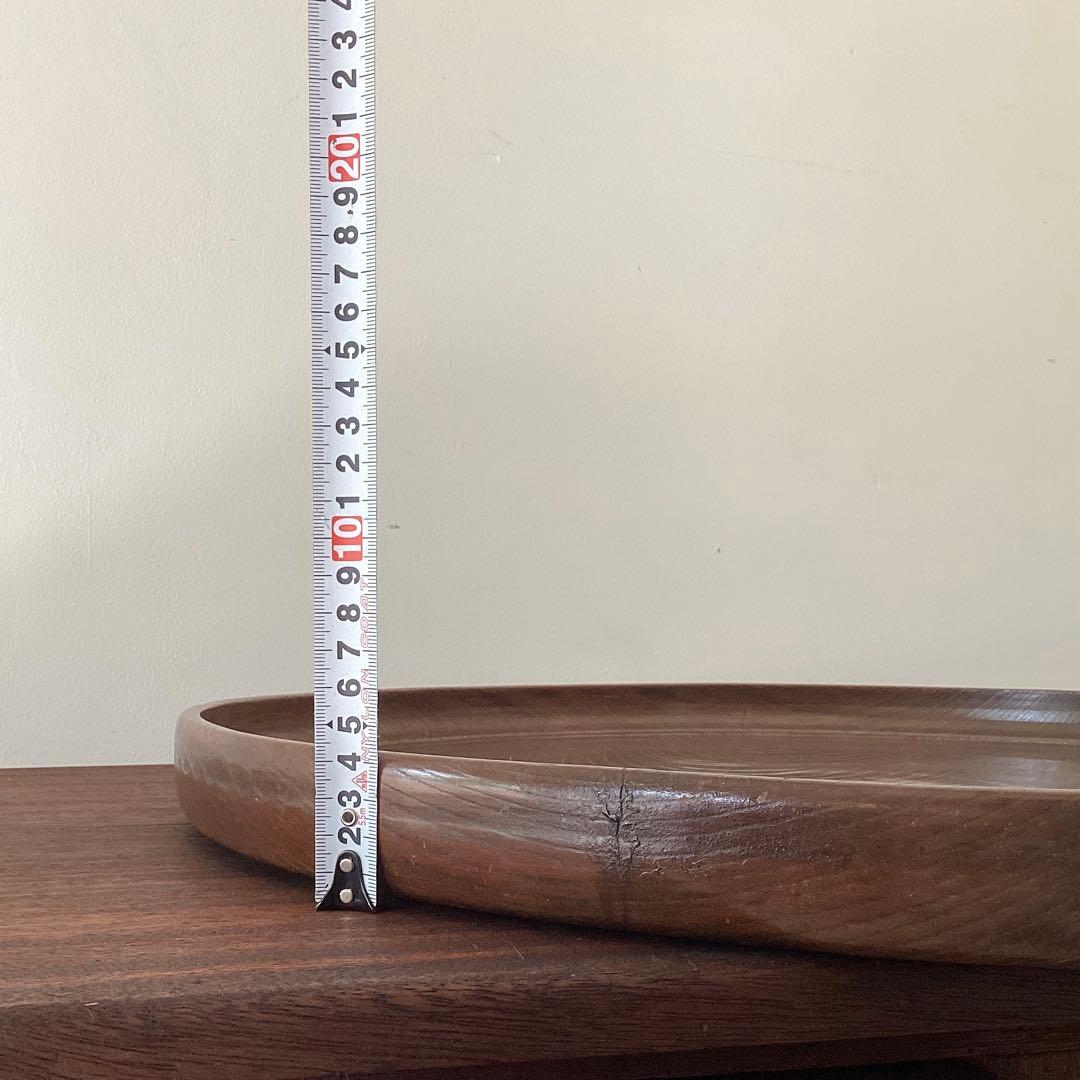 大きな丸盆 直径56cm お盆 おぼん 木のプレート 天然木 栗盆 くりぬき