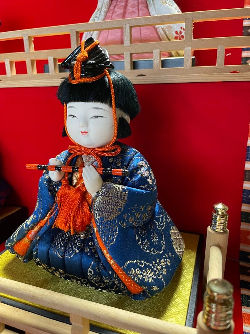 ひな人形（原米州：作） 人間国宝 初代原米州 雛人形 木目込み人形