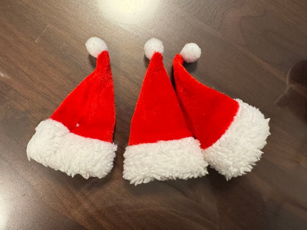 ミニビーンズ　アザラシ・ペンギン・イルカ・セイウチぬいぐるみとサンタ帽子セット