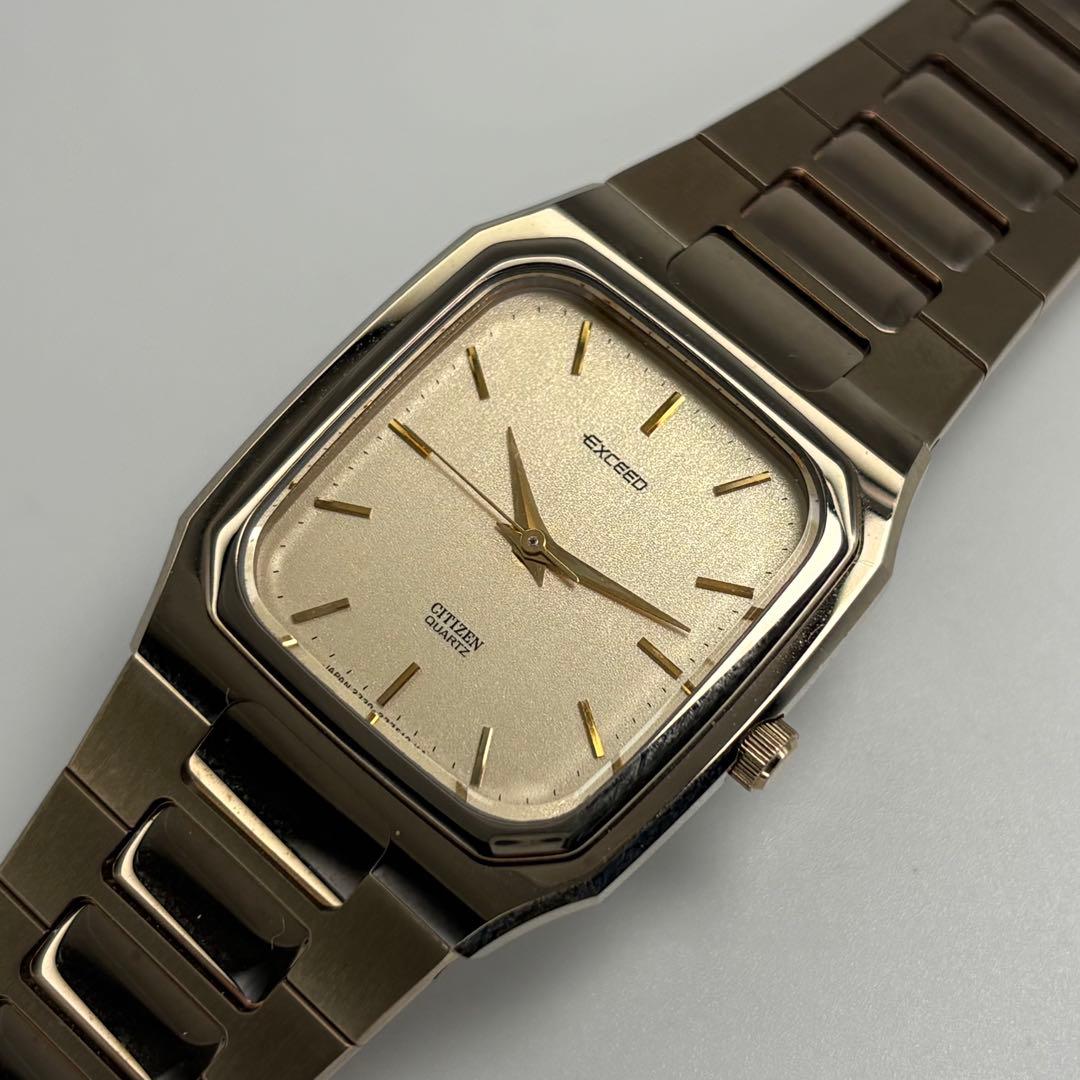 デッドストック品 CITIZEN シチズン エクシード QZ腕時計 電池交換済