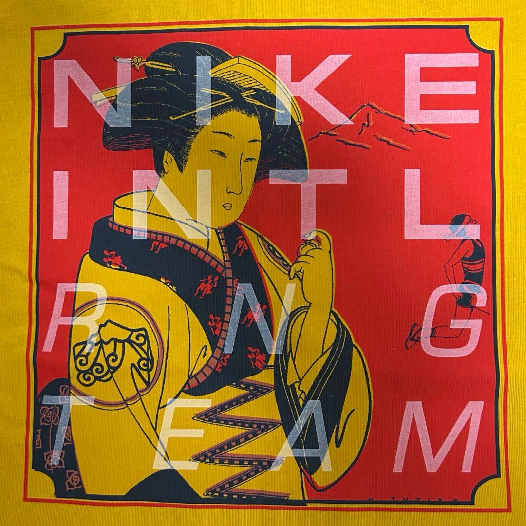 完売 NIKE 浮世絵 芸者 Dri-FIT イエロー ノースリーブ Tシャツ - メルカリ