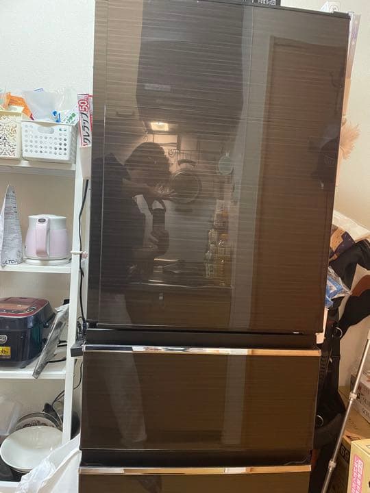 三菱冷蔵庫 MR-CX37E-BR [グロッシーブラウン] 三菱 MR-CX37G-BR