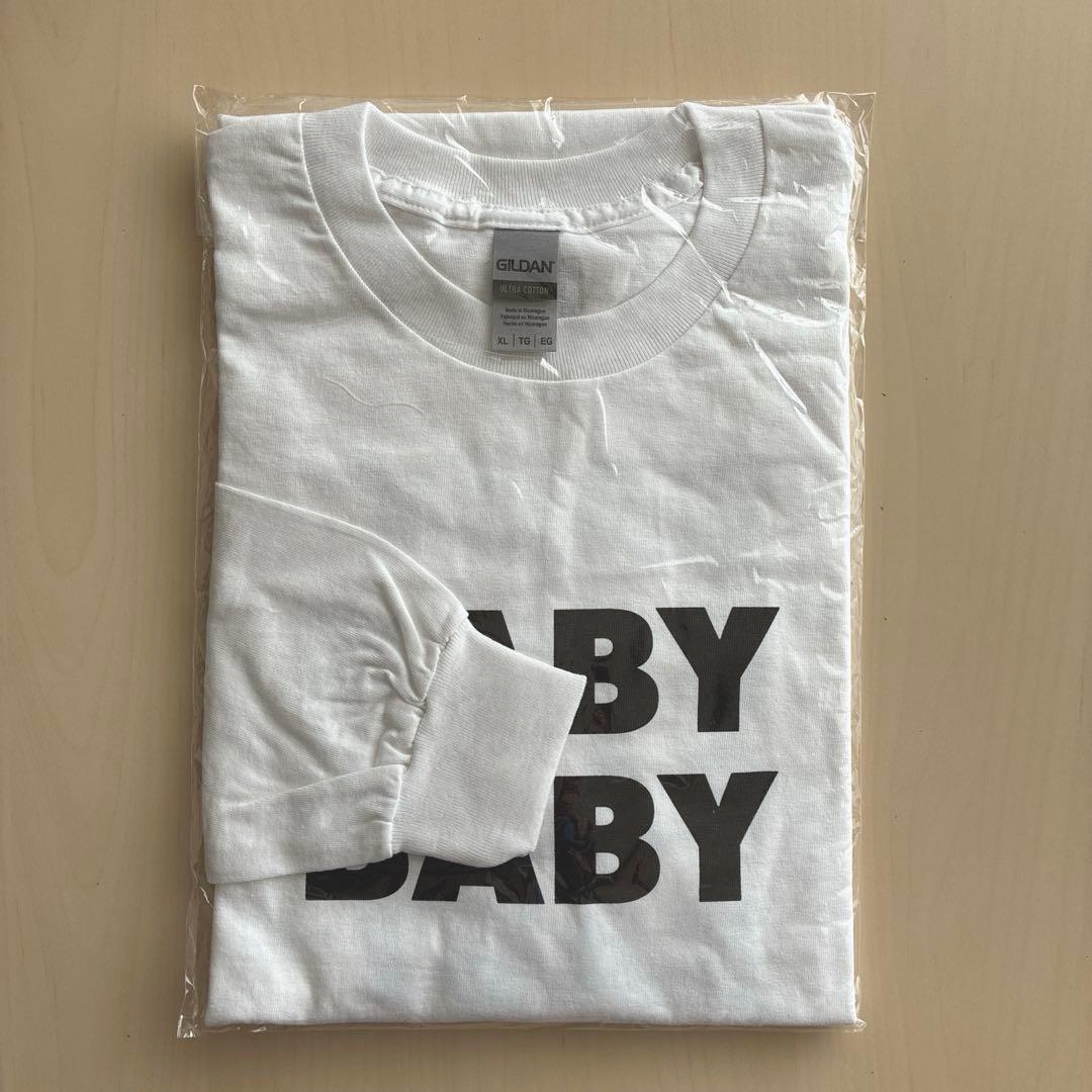 銀杏BOYZ × TANGTANG BABY BABY ロンT 白✕黒 XL