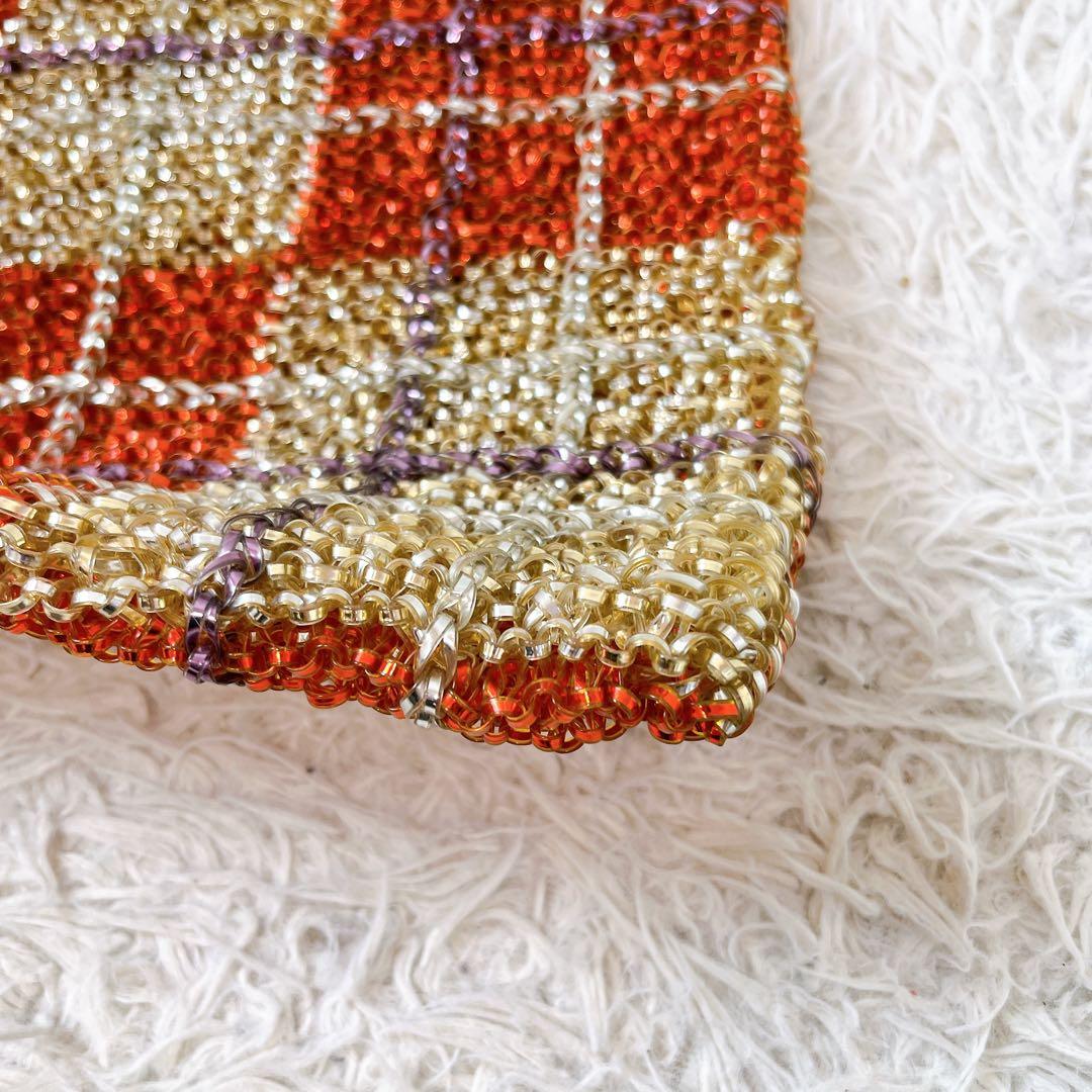 アンテプリマ✨スクエア ワイヤーバッグ タータンチェック ハンドバッグ