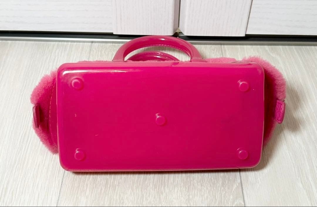 在庫処分セール】FURLA ファー ショルダーバッグ ピンク
