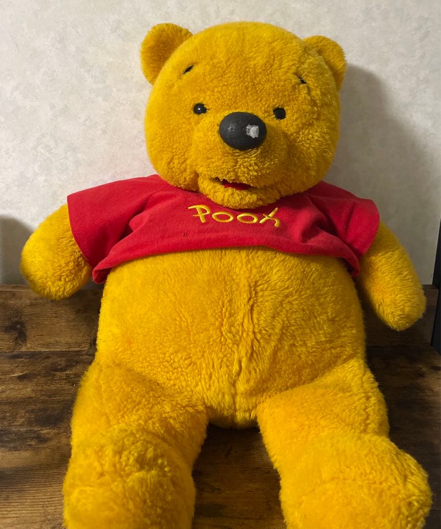 くまのプーさん ぬいぐるみ パペット 年代物 BIG ディズニー 貴重 レトロ