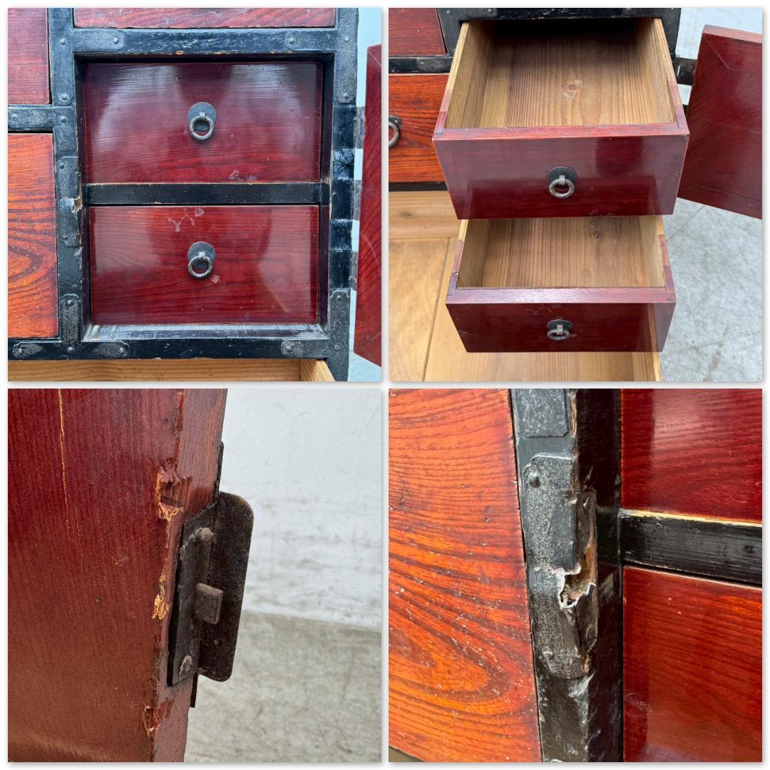 H1364☆時代箪笥 和簞笥 和風キャビネット和家具 アンティーク 昭和レトロ