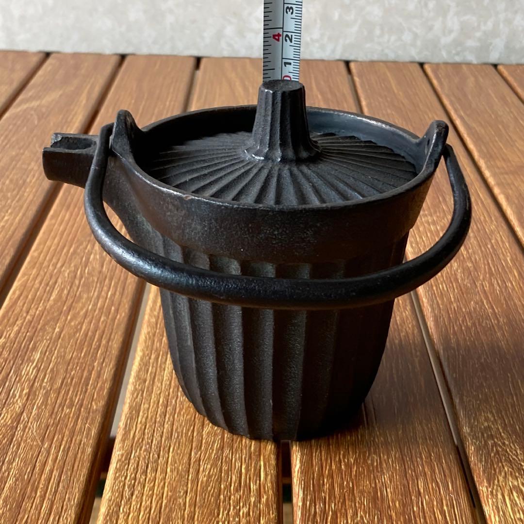昭和レトロ 南部鉄器 鉄製 鋳鉄 鋳物 蛇ノ目 鉄瓶 急須 茶注ぎ