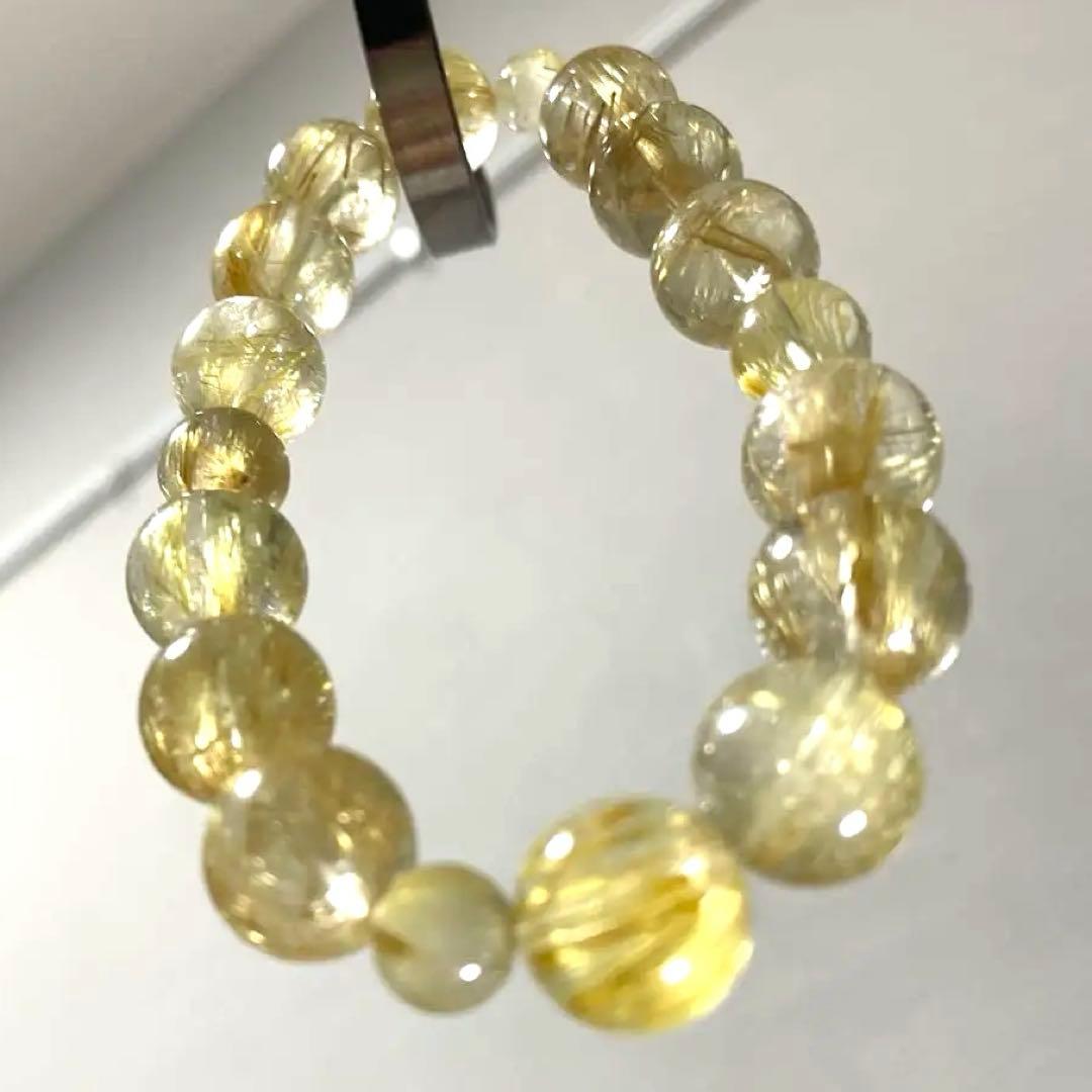 n*い様 【21万➡︎9万8千円】ゴールデンタイチンルチルクォーツ ブレスレット