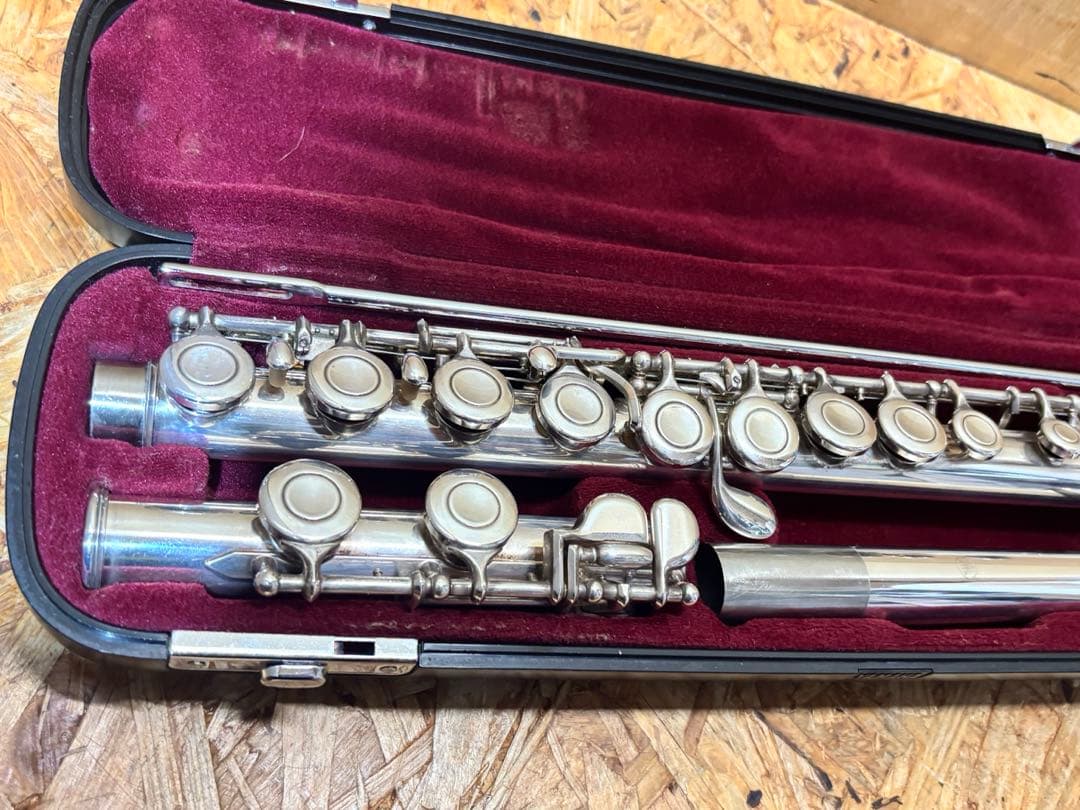 YAMAHA フルート 211SII ハードケース 革ケース付き