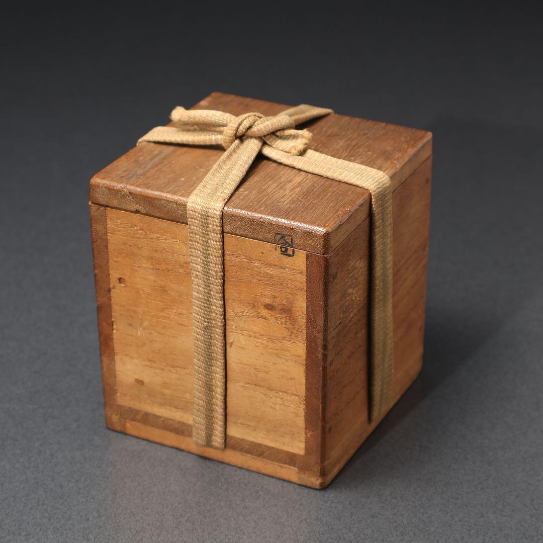 中国古陶磁 青花 長方形印盒 盒子 染付 印泥入 古玩 古美術品 骨董品