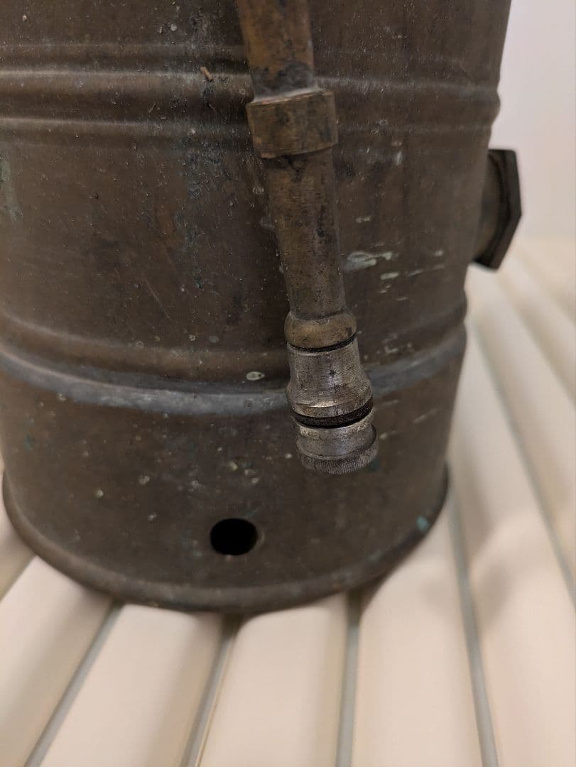 貴重、戦前の消火器 最高 戦前 消化器 アンティーク 年代物 金鳥印