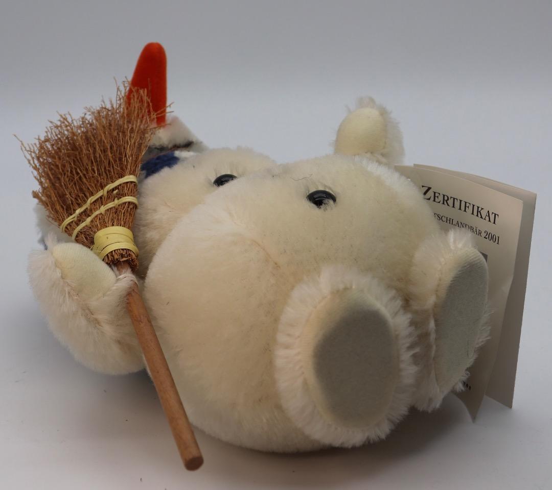 SNOWMAN 2001年 STEIFF ほうきを持ったスノウマン 21cm