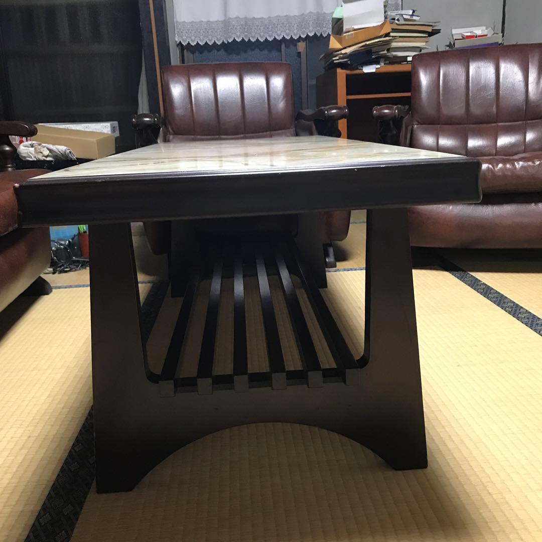大理石調テーブル 応接用 昭和レトロ 古家具 古民家 昭和レトロ 大理石