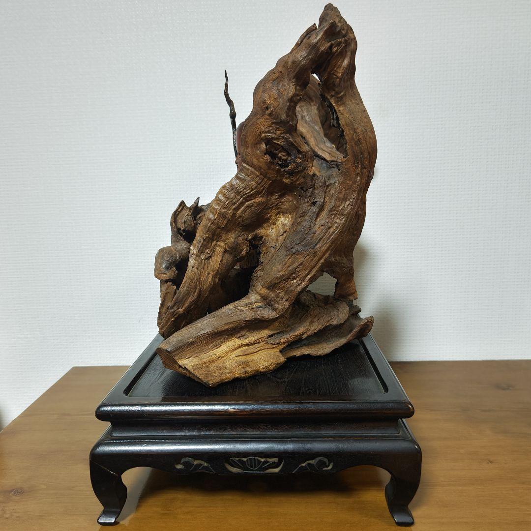 福禄寿 木彫り 天然木 台座付 - メルカリ