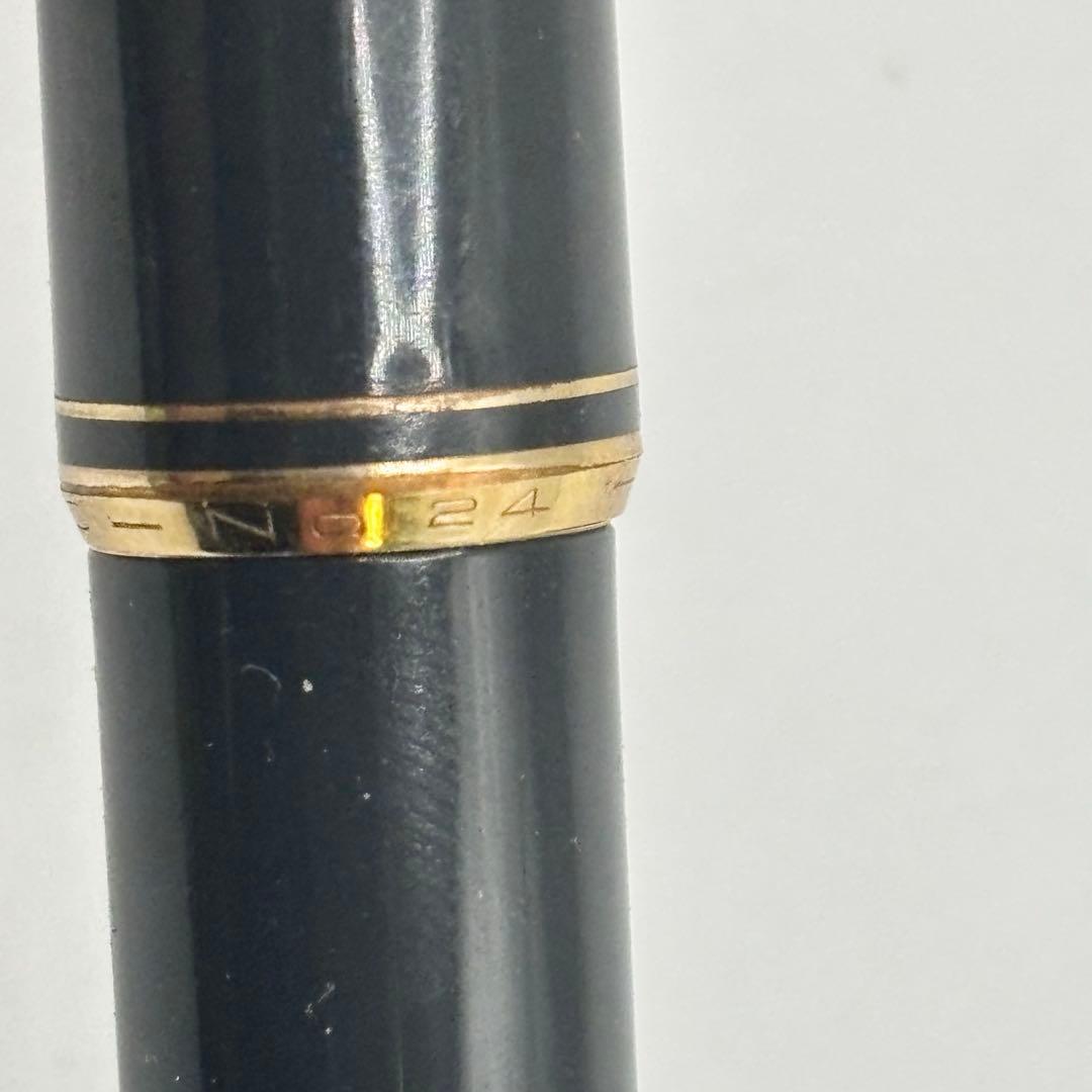 MONTBLANC 万年筆 No,24 青色インクビュー ブラックの通販はau PAY