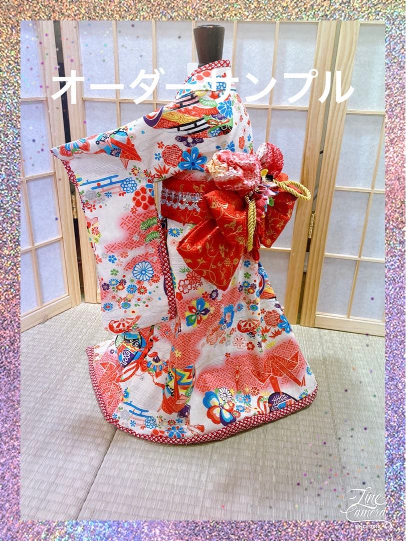 B442.pon2pan2☆犬オーダー☆犬お着物☆犬2ウェイお着物 B442.pon2pan2