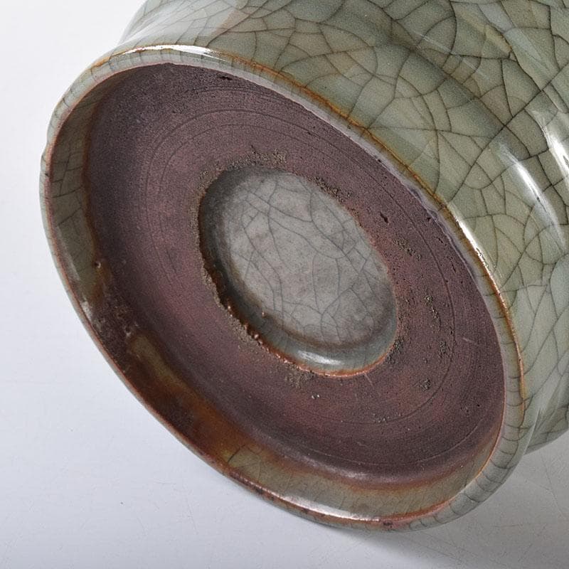 中国 南宋 官窯 青磁 金絲鉄線 氷裂文 建水 時代箱 C R7755 - メルカリ