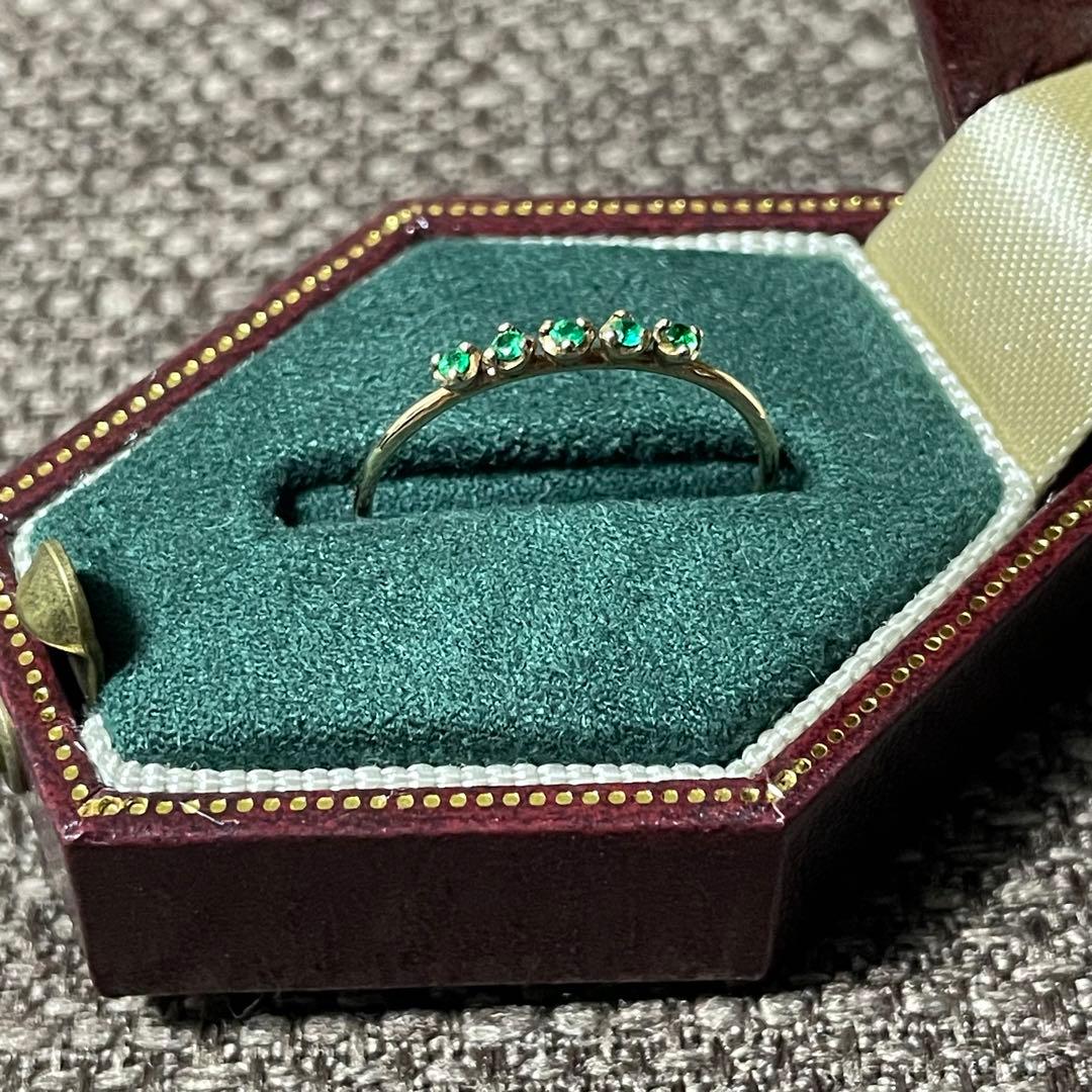 parcelle jewelry ザンビア産エメラルド リング Luce