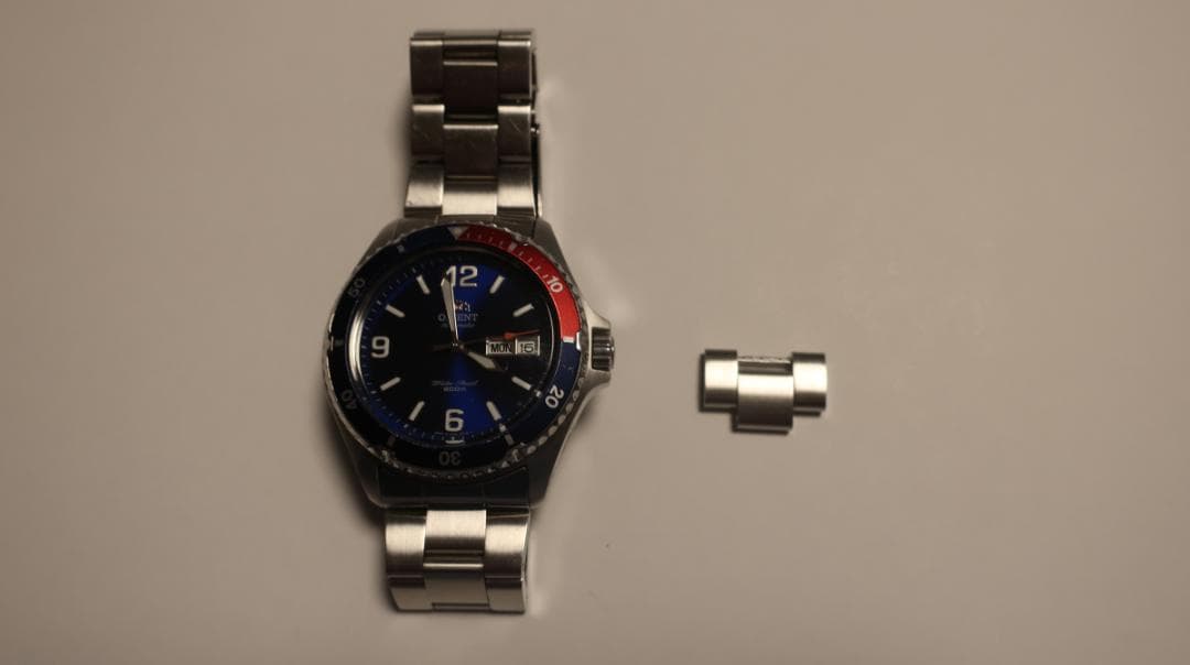 ORIENT 自動巻き腕時計 青黒赤