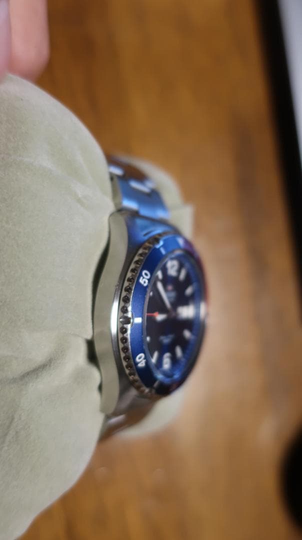 ORIENT 自動巻き腕時計 青黒赤