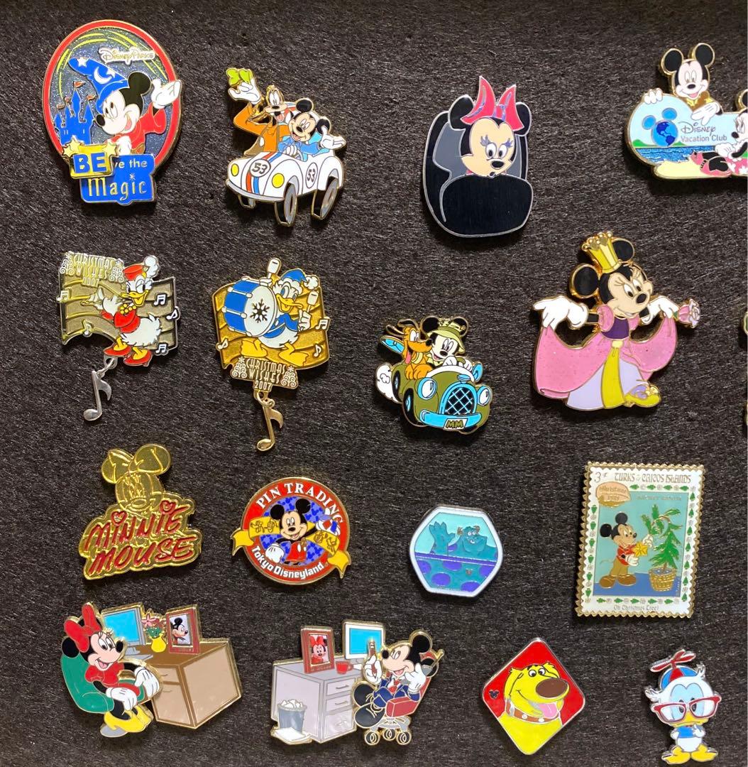額付き】ディズニー ピンバッジ ピンバッチ まとめ売り（24点セット
