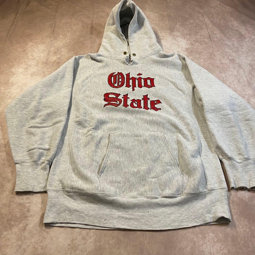 90s champion リバースウィーブ グレー Ohio アメリカ製