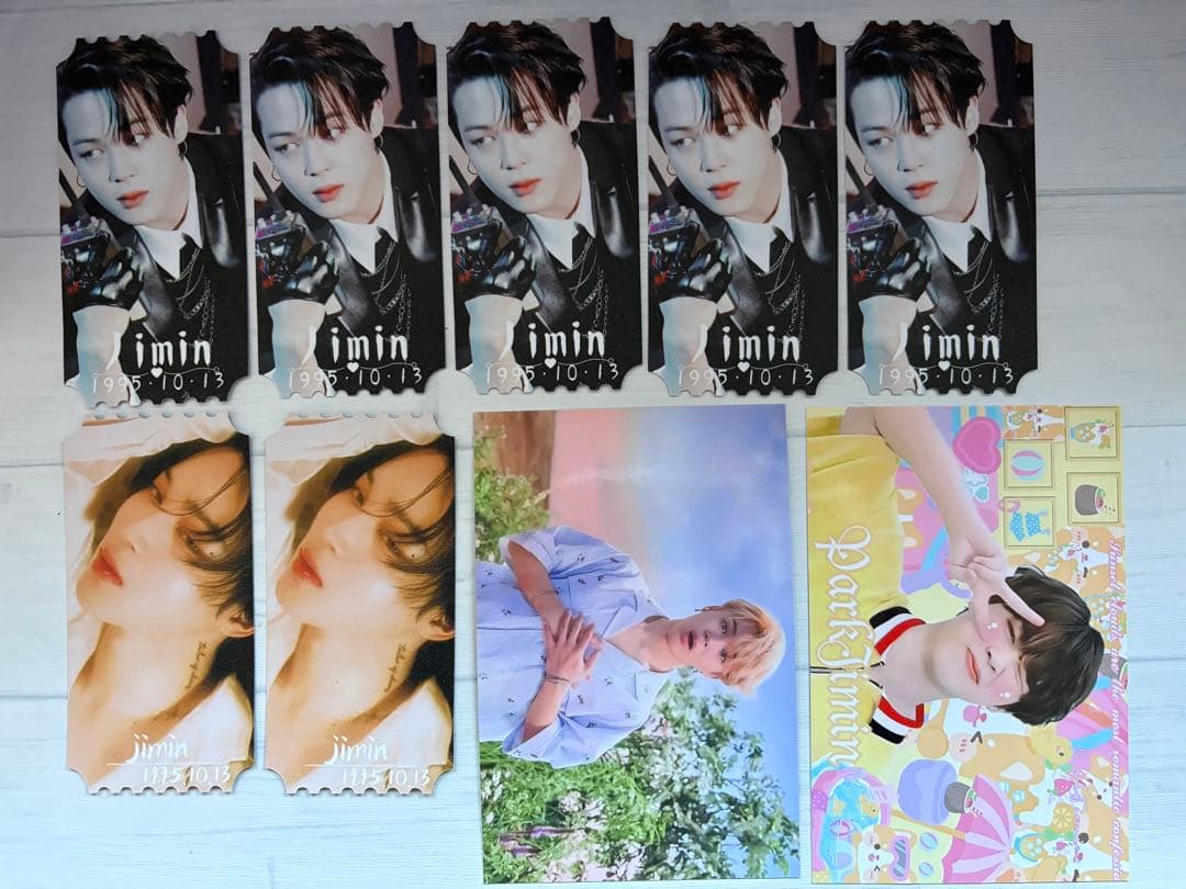 BTS ジミン 韓国製作者 フォトチケット ポストカードセット - メルカリ
