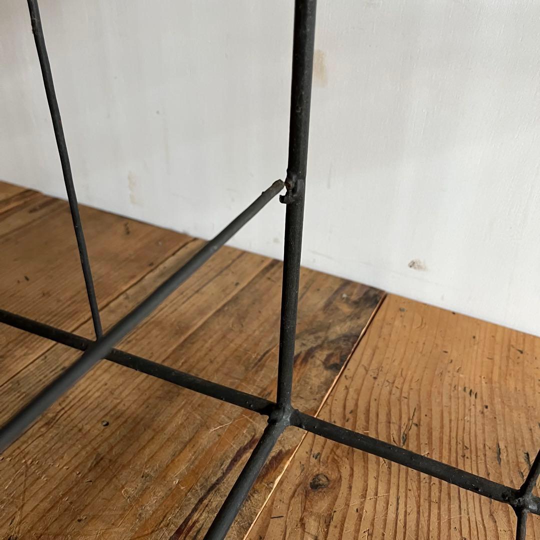 ラタン ランドリー チェスト 棚 アイアンフレーム