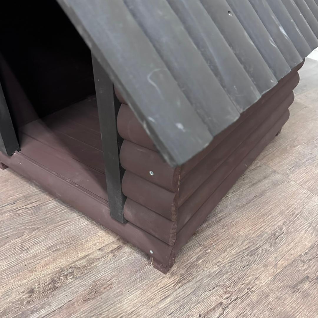 新品 未使用 ログハウス風 犬小屋 ドッグハウス 完成品