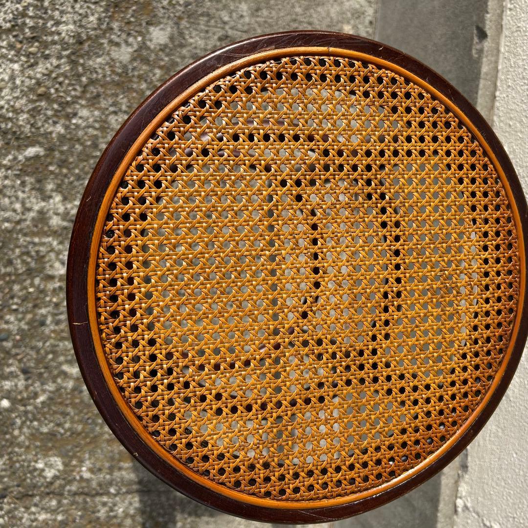 秋田木工 ベントウッドラタンスツール