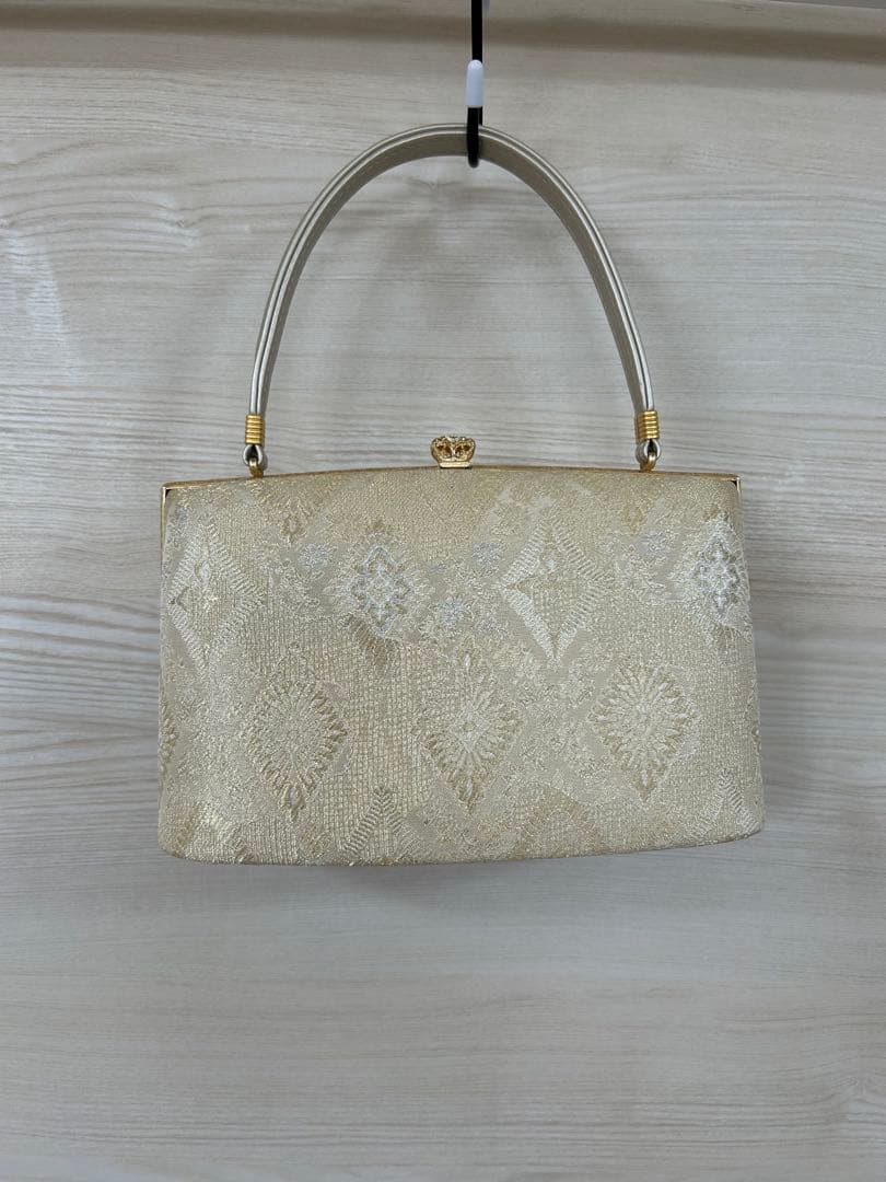 和装用 ゴールドバッグと草履セット お揃い 23.5cm ラメ