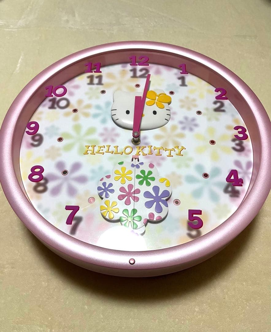 ハローキティ　掛け時計　からくり時計　サンリオ　2001'　美品♡　レア♪