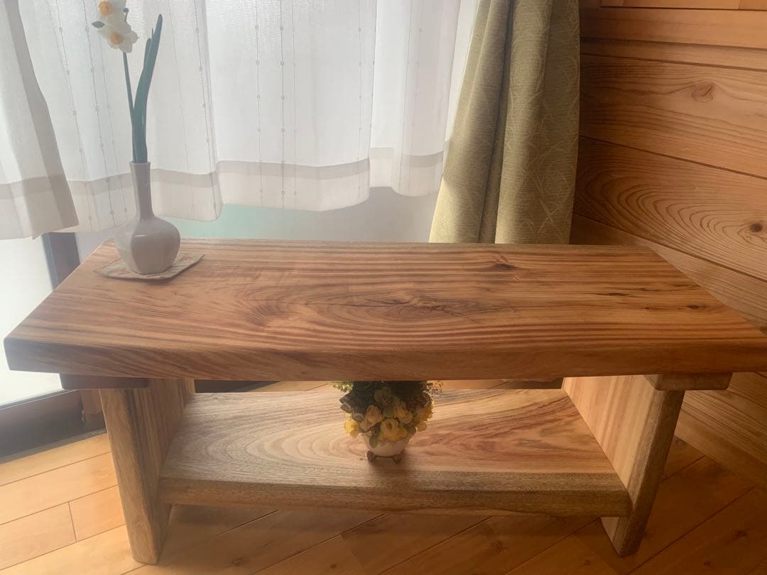 夏セール✨ワイルド❣️棚有A:楠サイドテーブル、TV台、飾り棚