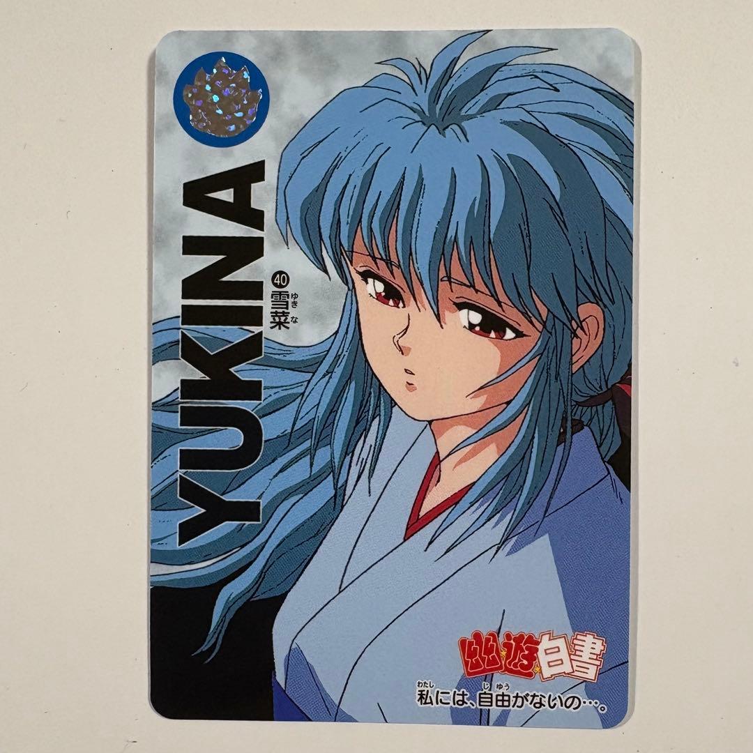 幽遊白書 幽⭐︎遊⭐︎白⭐︎書 カードダス アニメ30周年記念 雪菜 氷