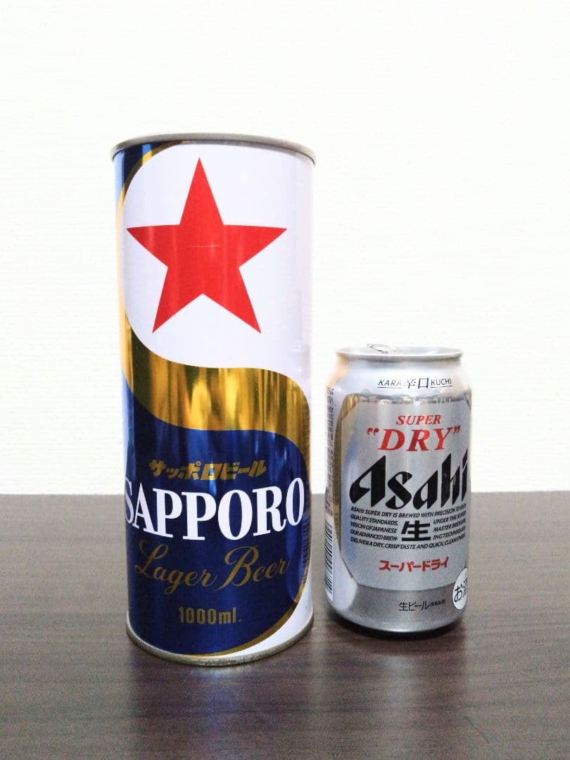 サッポロビール 空き缶 1000ml 自動販売機 見本 サンプル 【未開封