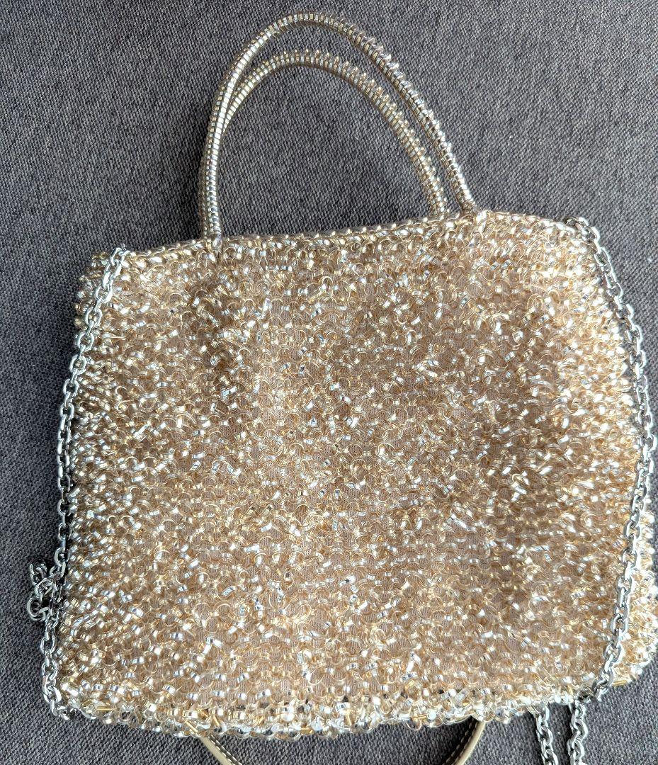 最終値下げ★アンテプリマ ペルラグリッター スクエア ミディアムシルバーゴールド