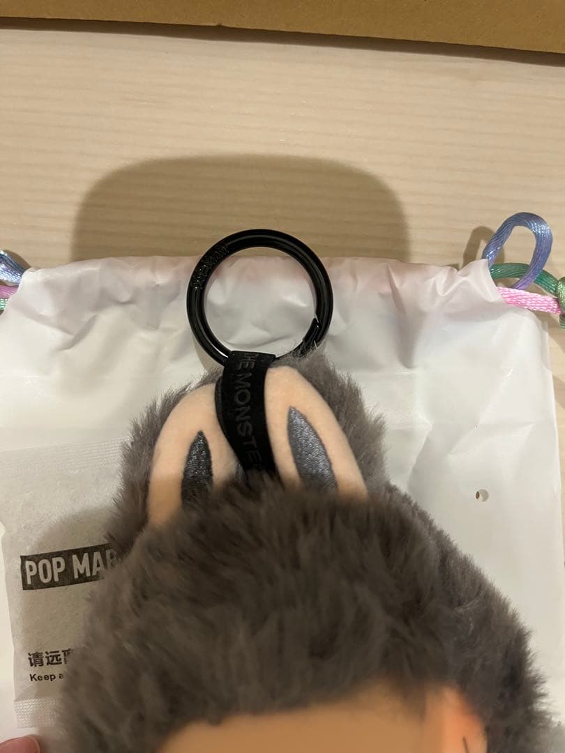 即日】POPMART ラブブ エナジー ぬいぐるみ シークレット グレー ID