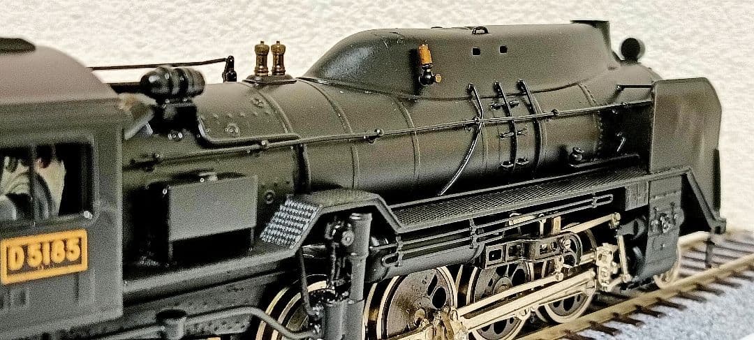 HOゲージ カツミ D51半流蒸気機関車、カンモーター、メンテナンス済