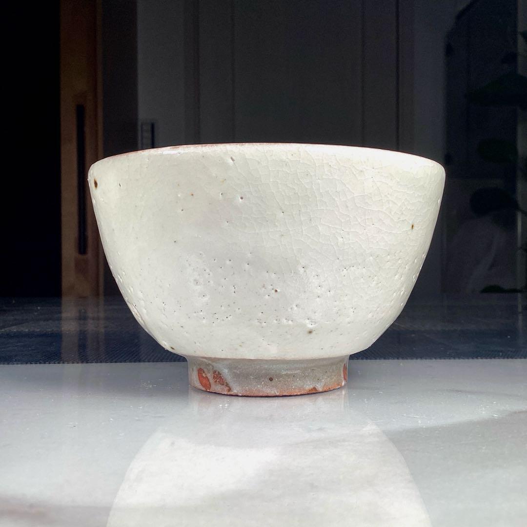 荒川武夫 虎溪山 水月窯 『鶴の絵』 汲出 抹茶茶碗 5客