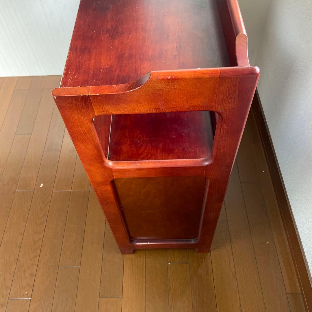 超お得 カリモク　昭和レトロ 木製コンソールテーブル コールキャビネット 古家具