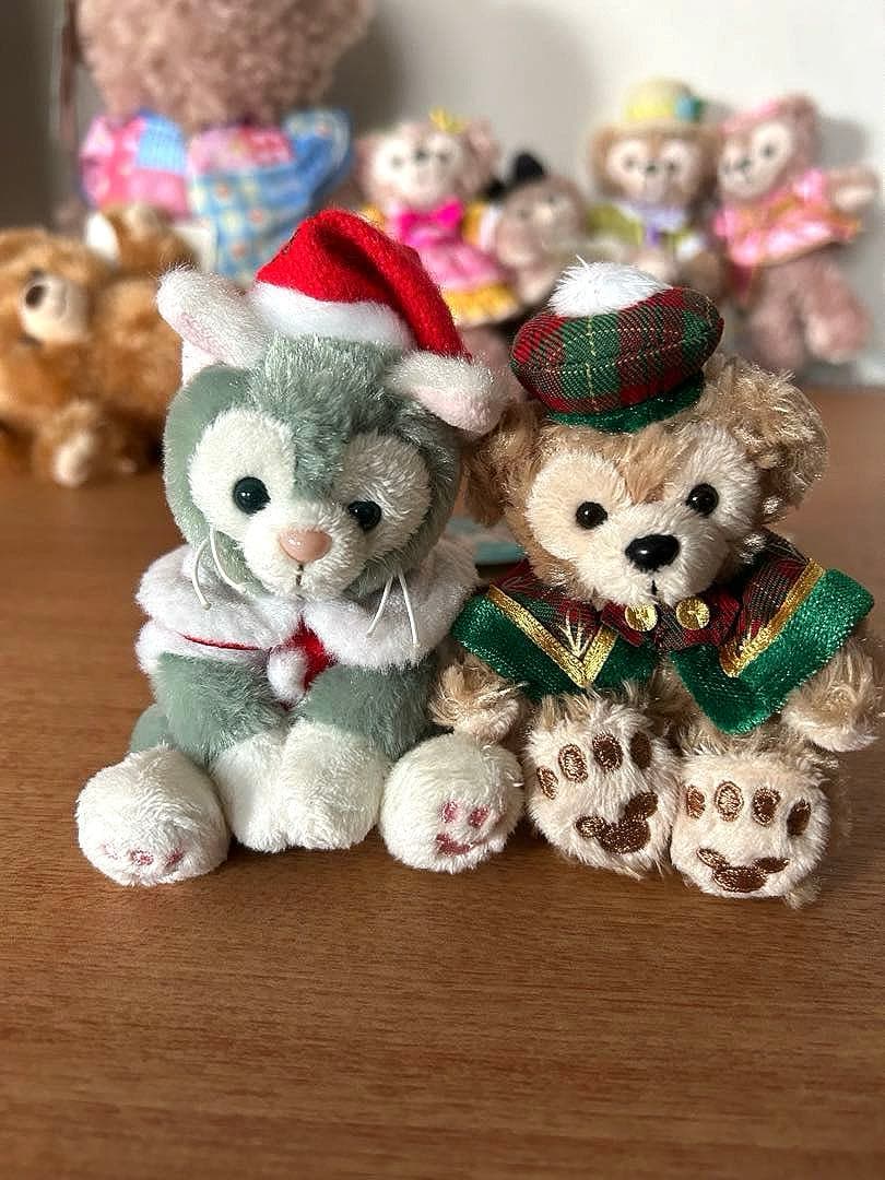シェリーメイ　ダッフィ　ジェラトーニ　ぬいぐるみ　ぬいぐるみバッジ　ストラップ
