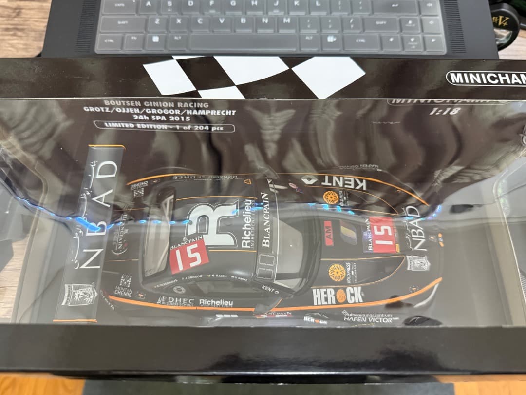 ミニカー BMW Z4 GT3 24h SPA 2015