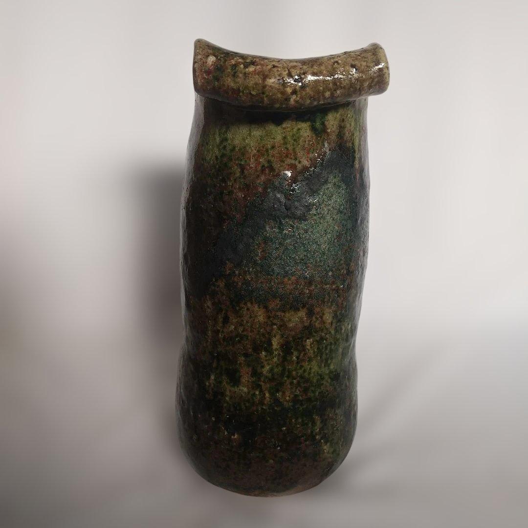 益子焼 長倉翠子 精 高さ約28センチ 長期保管品