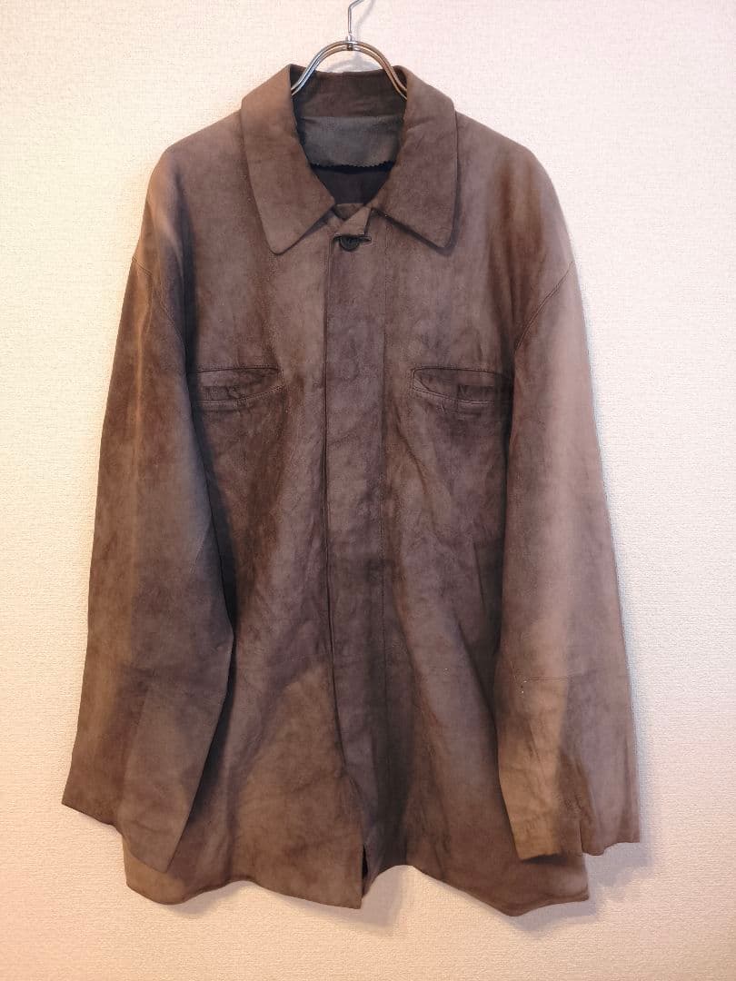 ジャケット・アウター LOEWE Suede Leather Shirt Jacket 52
